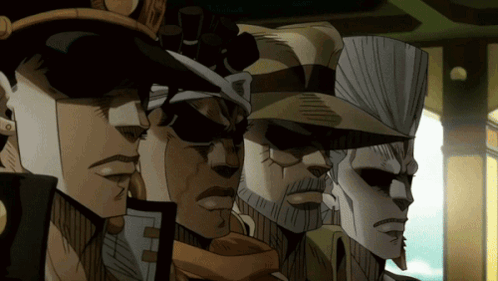 Stardust Crusaders Drinking GIF