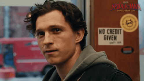 Staring Peter Parker GIF