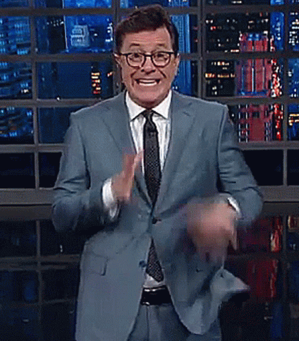 Stephen Colbert Clapping GIF
