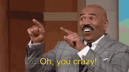 Steve Harvey Crazy GIF