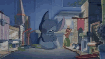 Stitch Godzilla GIF