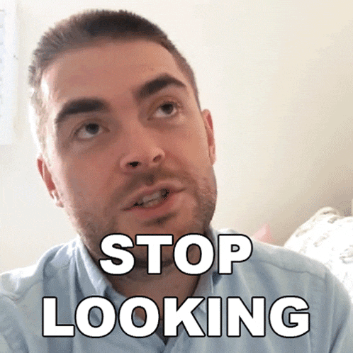 Stop Looking Lewis Jackson GIF