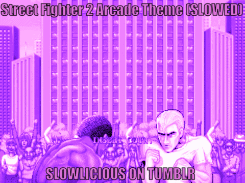 Street Fighter 2 Arcade Intro Slowlicious GIF