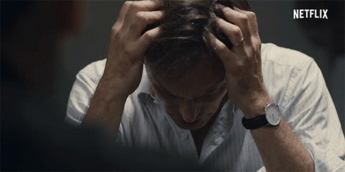 Stressed Peter Benedict GIF