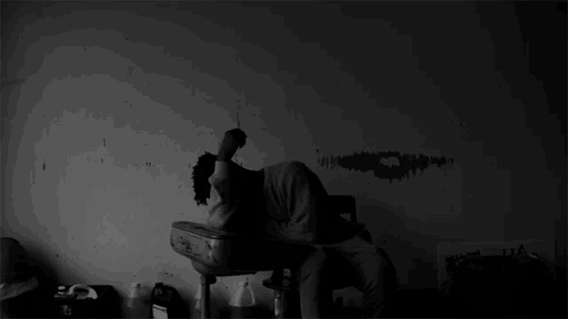 Stressed Stroking Head GIF