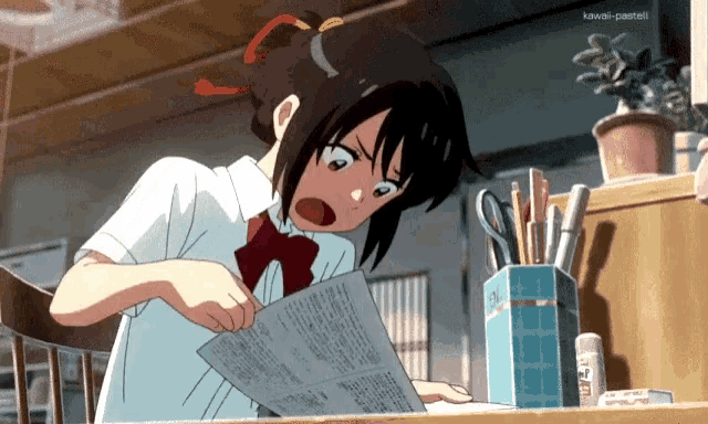 Studying Anime GIF