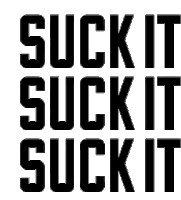Suck It Sticker