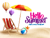 Summer Beach Sticker