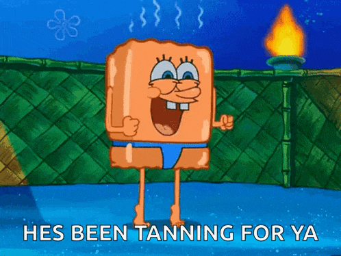 Sun Burn Spongebob GIF