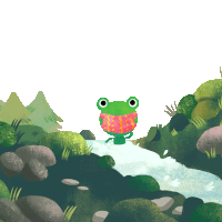 Sunny Froggy Sticker