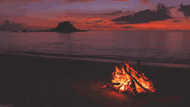 Sunset Fire GIF
