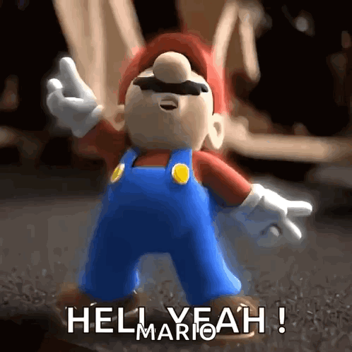 Super Mario Headbang GIF