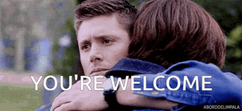 Supernatural You'Re Welcome GIF