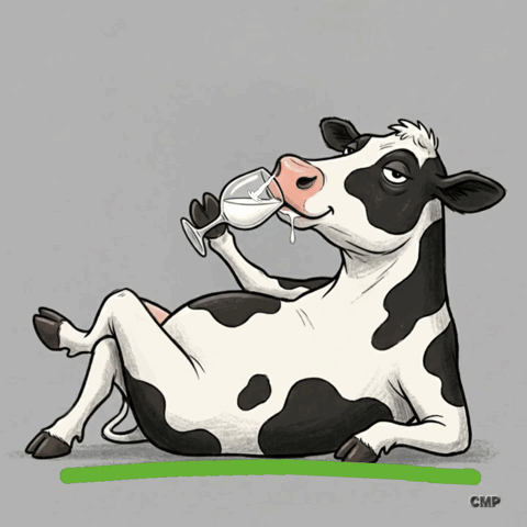 Surreal Objets Cow Milk GIF