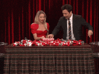 Sydney Sweeney Jimmy Fallon GIF