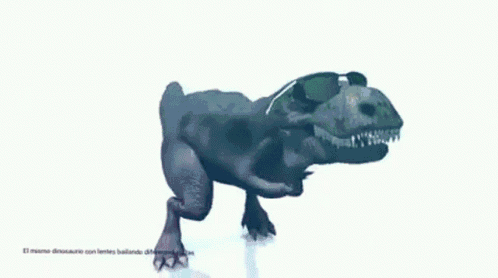 T Rex Dances GIF
