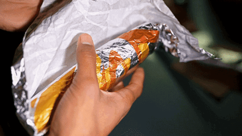 Taco Bell Double Steak Grilled Cheese Burrito GIF