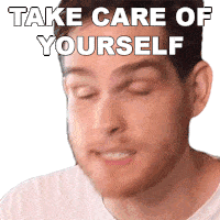 Take Care Of Yourself Sam Johnson Sticker