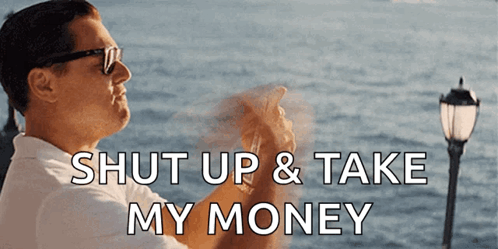 Takemymoney Leo GIF