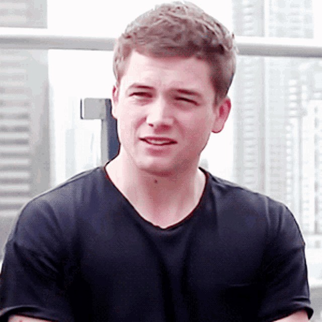 Taron Egerton Fight GIF