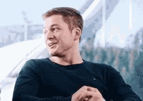 Taron Egerton Laughing GIF