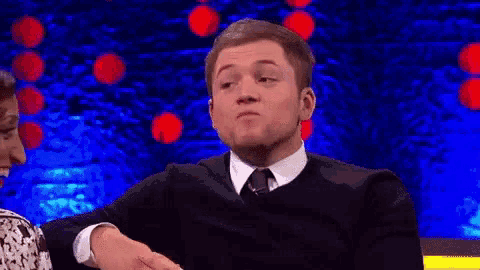 Taron Egerton Lick GIF