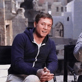 Taron Egerton Tan GIF