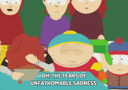 Tears Cartman GIF