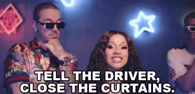 Tell The Driver Close The Curtains GIF