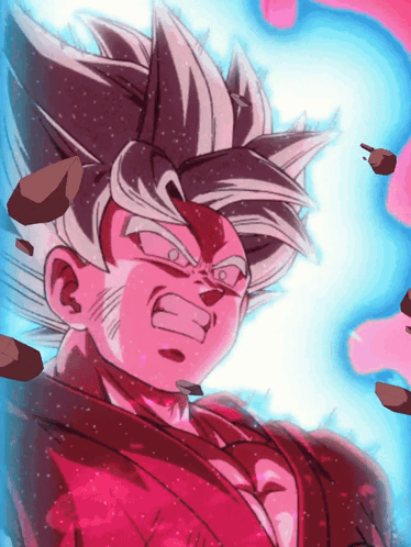 Teq Super Saiyan God Ss Goku Kaioken Ceaseless Combat GIF