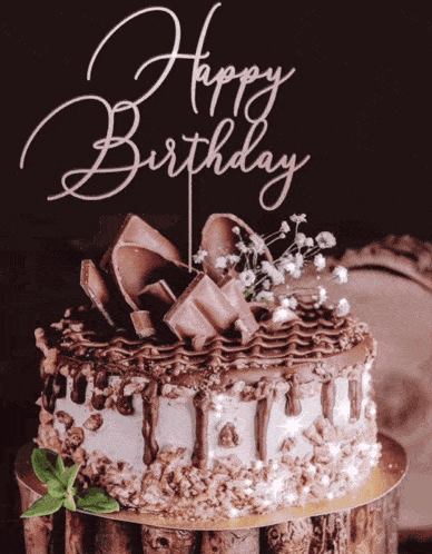 Text Happy Birthday GIF