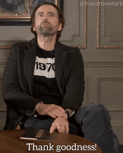 Thank Goodness Ironic Clap GIF