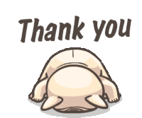 Thank You Dog Sticker