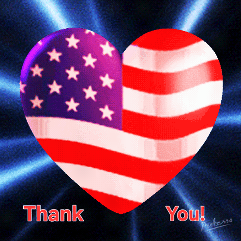 Thank You Flag American Flag Images GIF