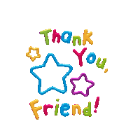 Thank You Friend Sticker