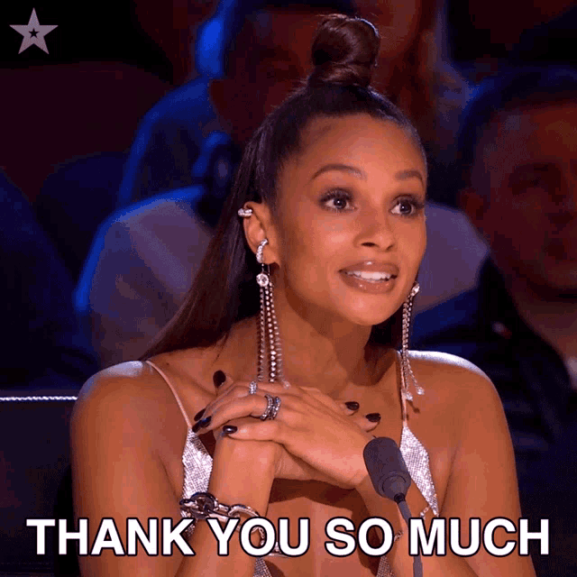 Thank You So Much Alesha Dixon GIF