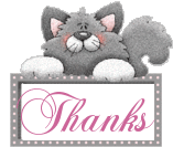 Thanks Cat Sticker
