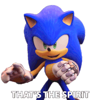 Thats The Spirit Sonic The Hedgehog Sticker