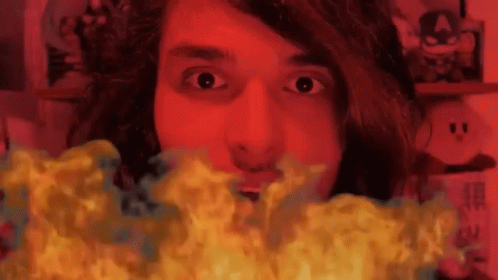 The Anime Man Fire GIF