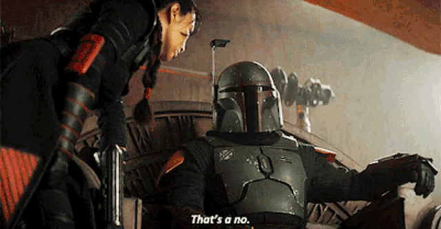 The Book Of Boba Fett Thats A No GIF