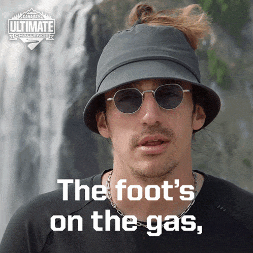 The Foots On The Gas Its Go Time Luke Willson GIF