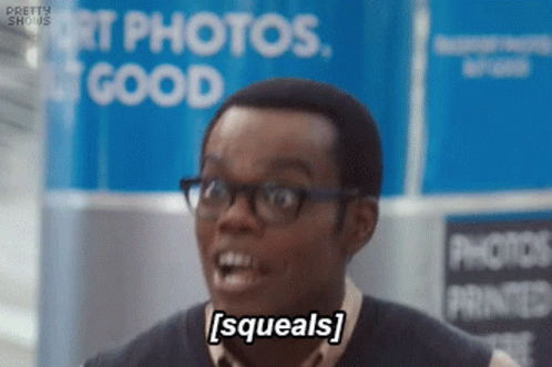The Good Place Excited GIF