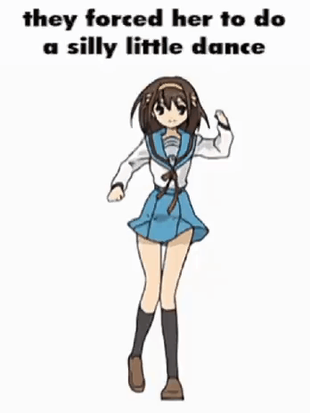 The Melancholy Of Haruhi Suzumiya Little Dance GIF