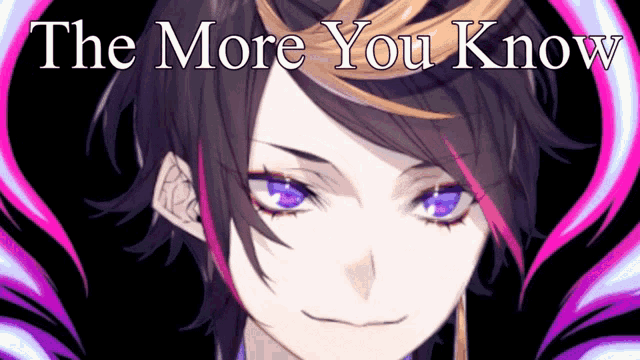 The More You Know Shu Yamino GIF