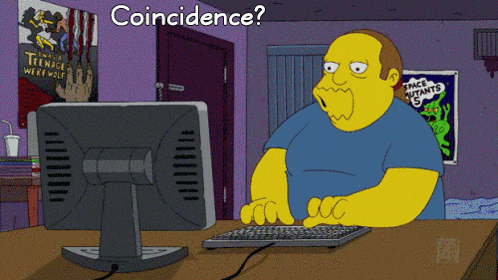 The Simpsons Comic Book Guy Typing Coincidence I Think Not Worst Ever GIF