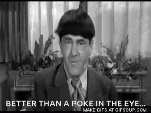The Three Stooges Poking GIF