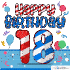 Theecards Happy Birthday 18 Sticker