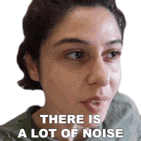 There Is A Lot Of Noise Scherezade Shroff Sticker