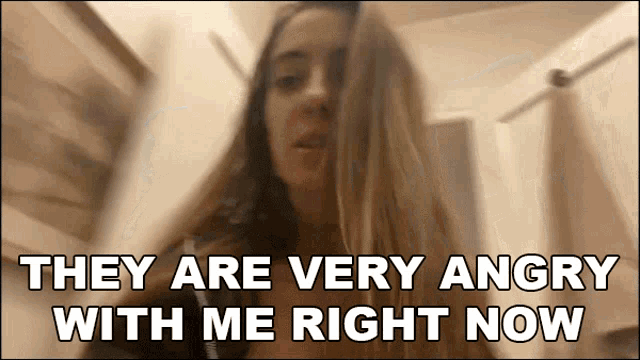 They Are Very Angry With Me Right Now Lauren Francesca GIF