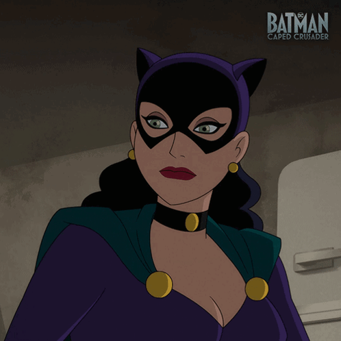 Thinking Catwoman GIF